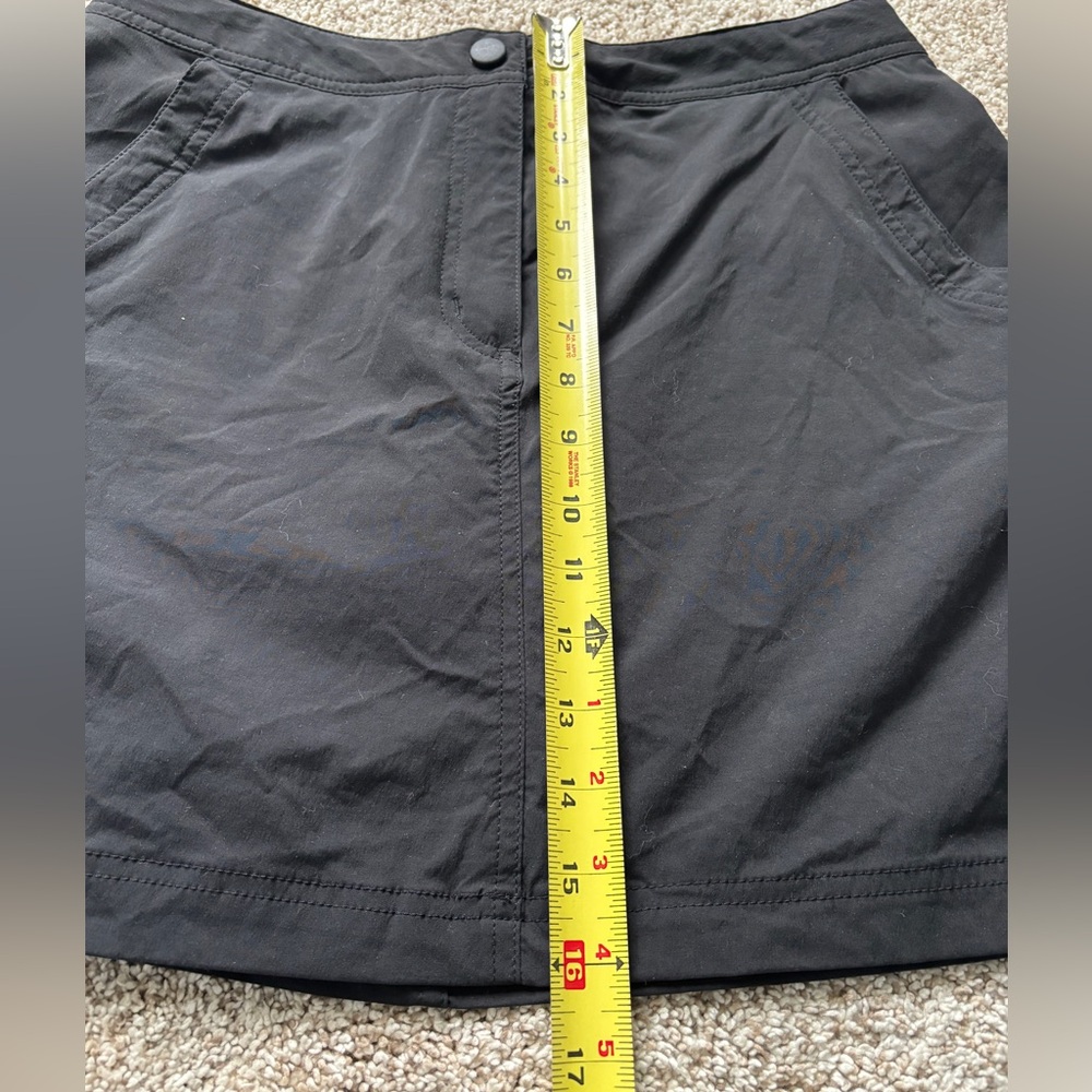 L.L. Bean Athletic Performance Skirt Skort Black Adjustable Waist Size 6 - Picture 8 of 8